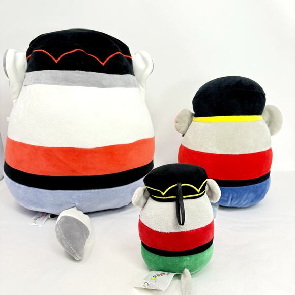 Lot of 3 Jazwares Original Squishmallows Gracelynn The Nutcracker Arctic Fox Toy - Picture 7 of 12